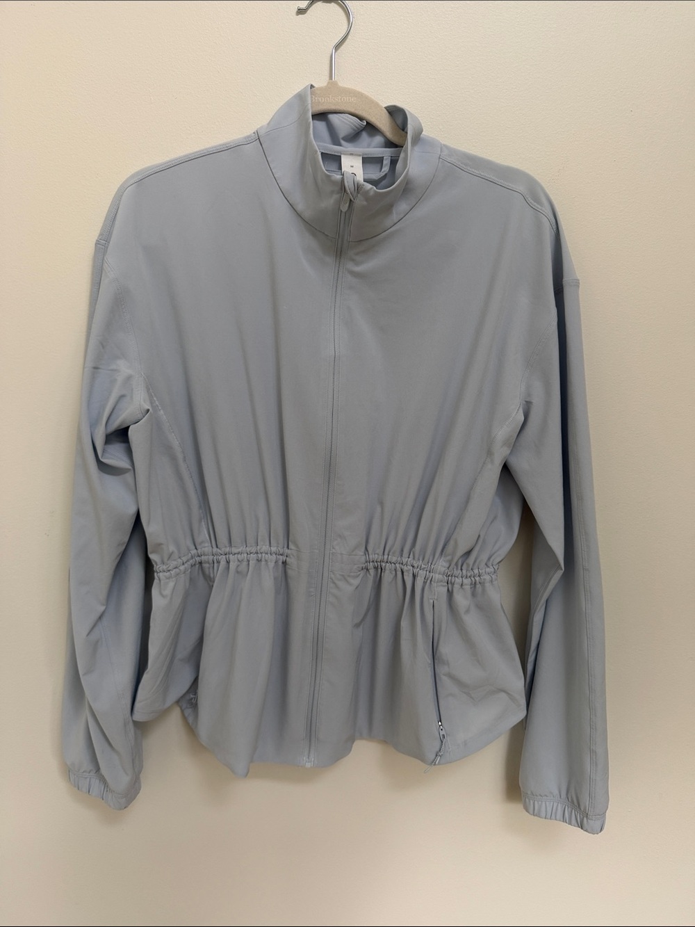 lululemon athletica Light Gray Cinch-Waist Zip Jacket